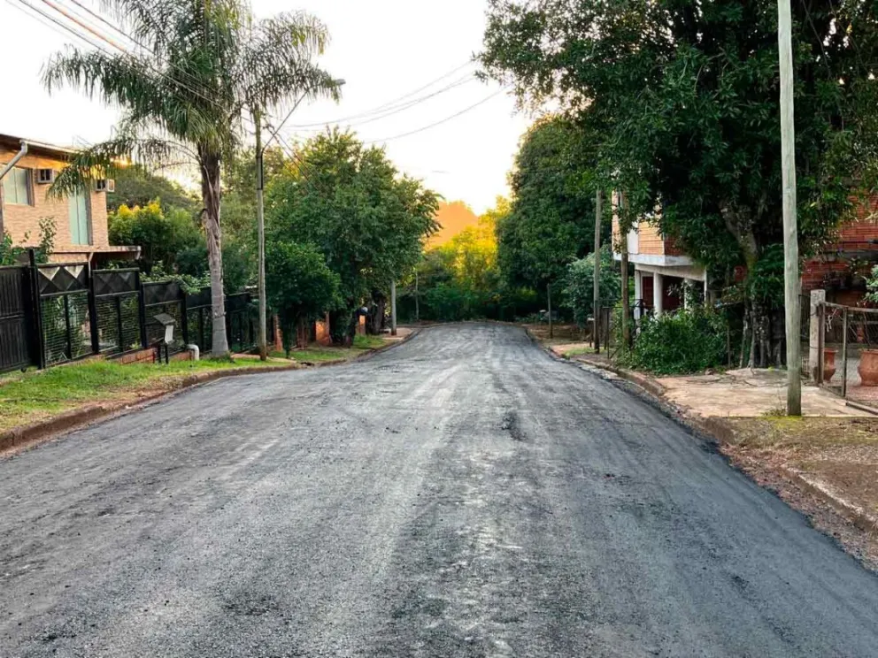 Nuevas cuadras de asfaltado urbano