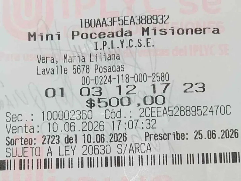 Jugada de la suerte