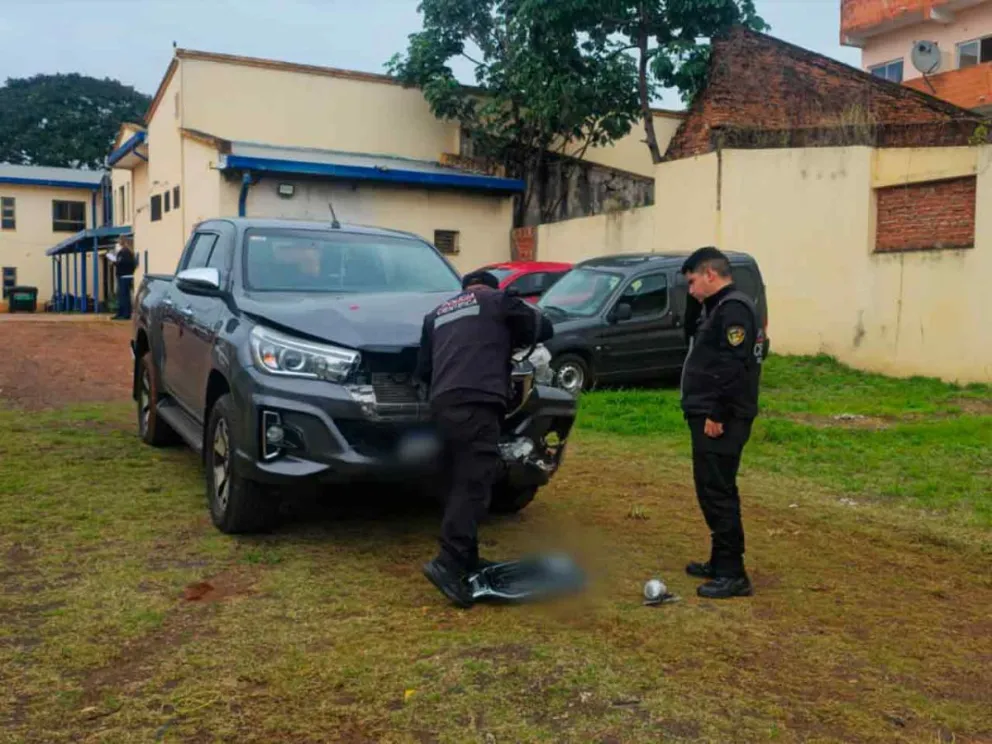 Recibió un fuerte impacto