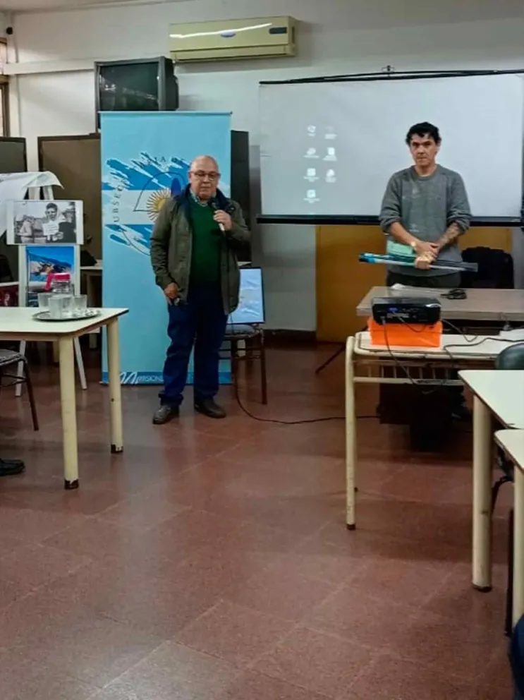Augusto Speratti junto a Pablo Camogli