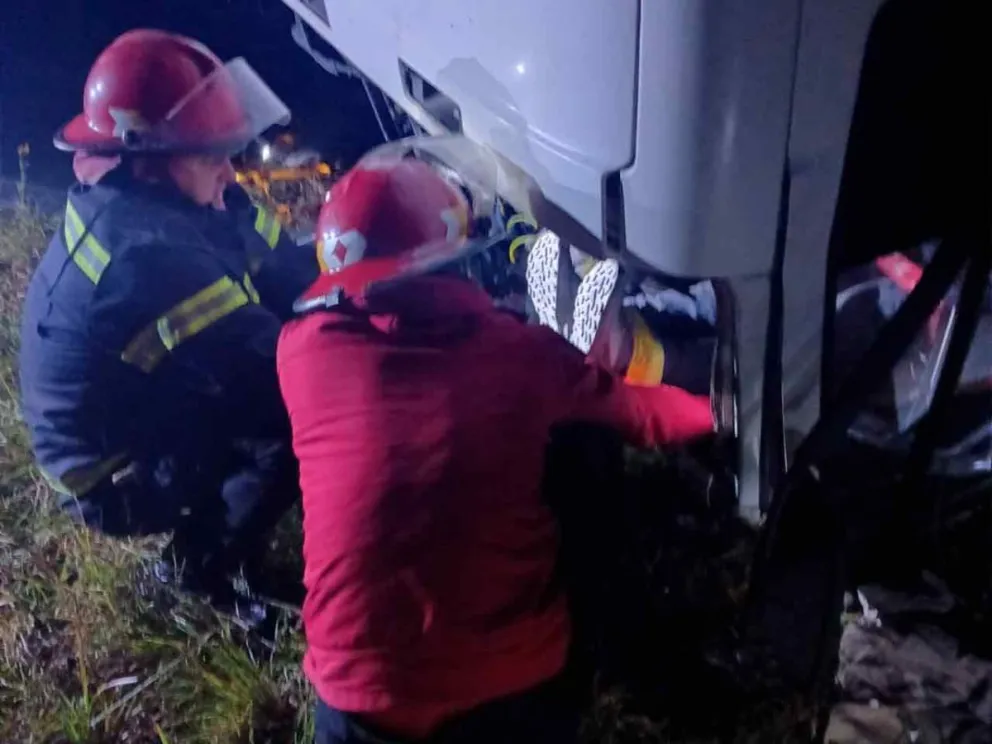 Fue asistido por los Bomberos 