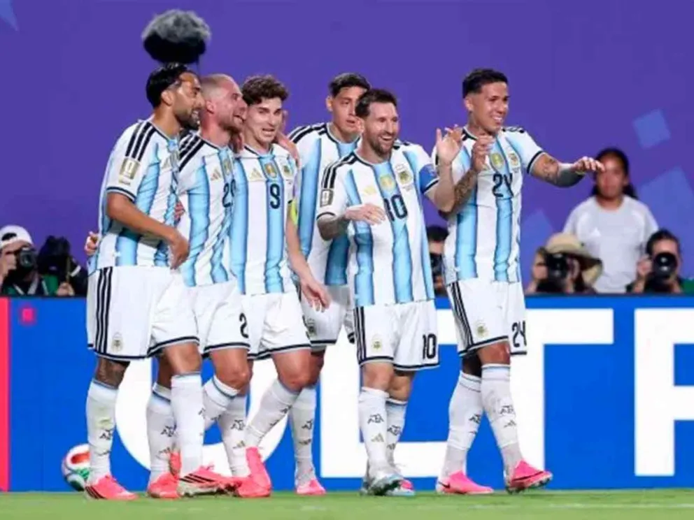 El equipo albiceleste capitaneado por Lionel Messi