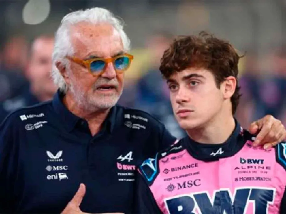 Flavio Briatore y Franco Colapinto