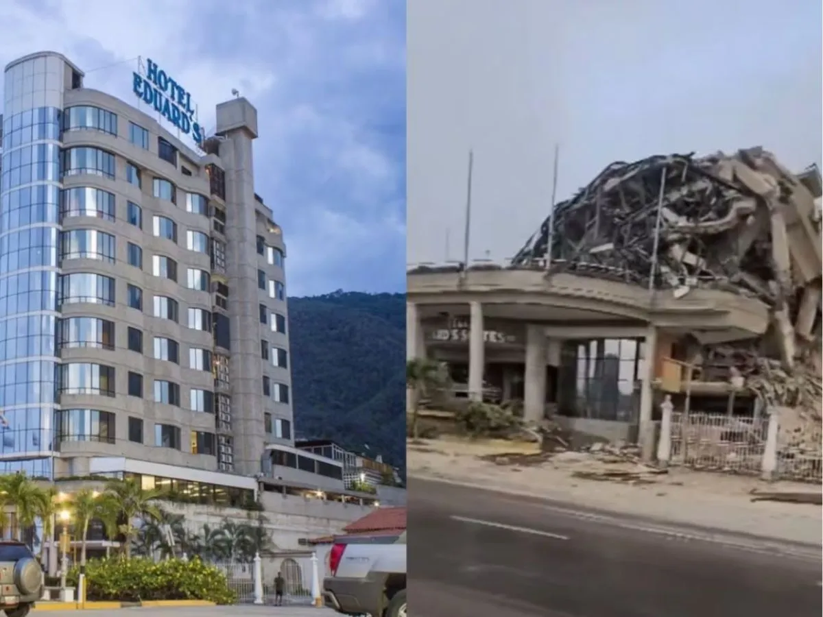 El antes y despu&eacute;s del Hotel Eduard's.