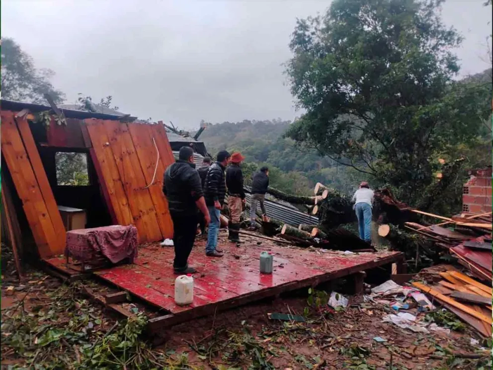 Constataron solo daños materiales