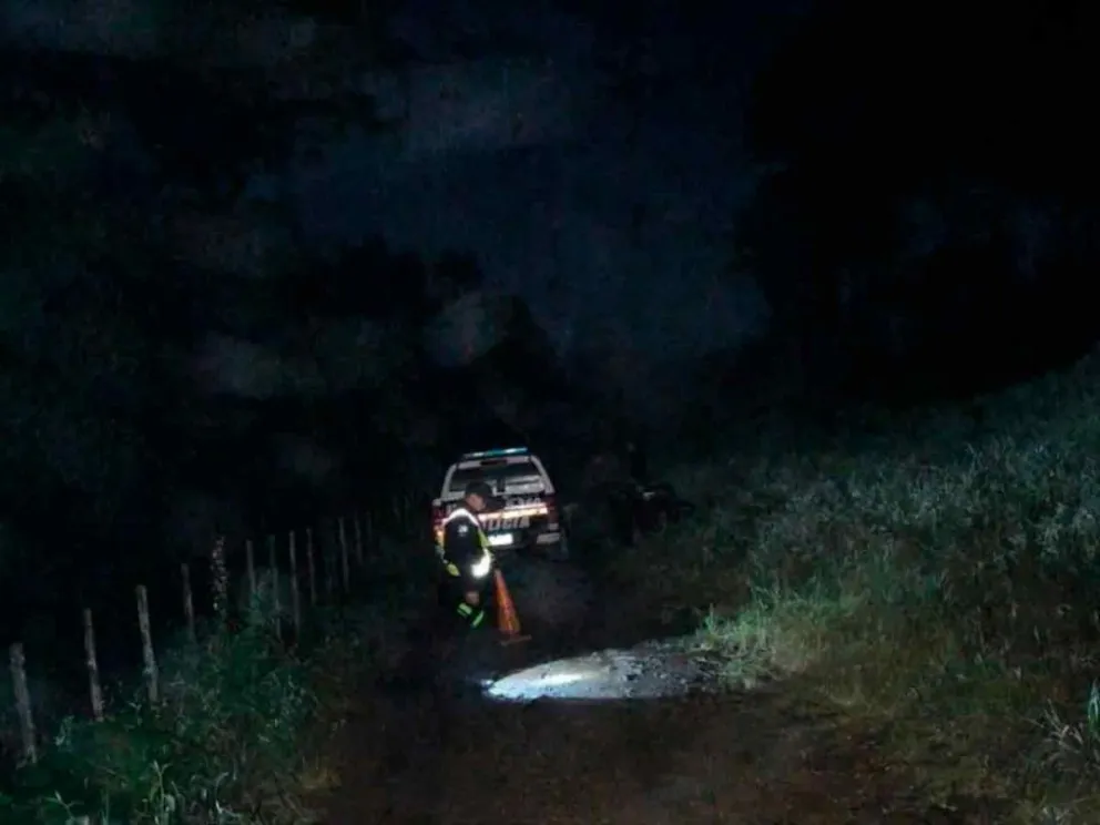 Accidente vial fue en un camino rural