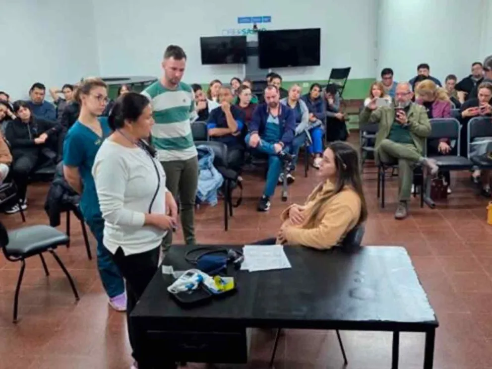 Participantes de la jornada sobre emergencia obstétrica
