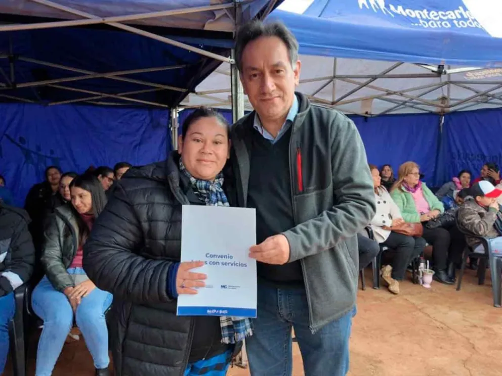 Acto desarrollado en el barrio Malvinas