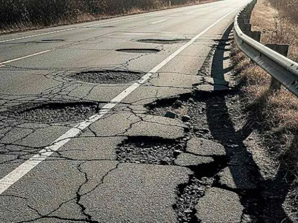 Inseguridad vial por deterioro de las rutas