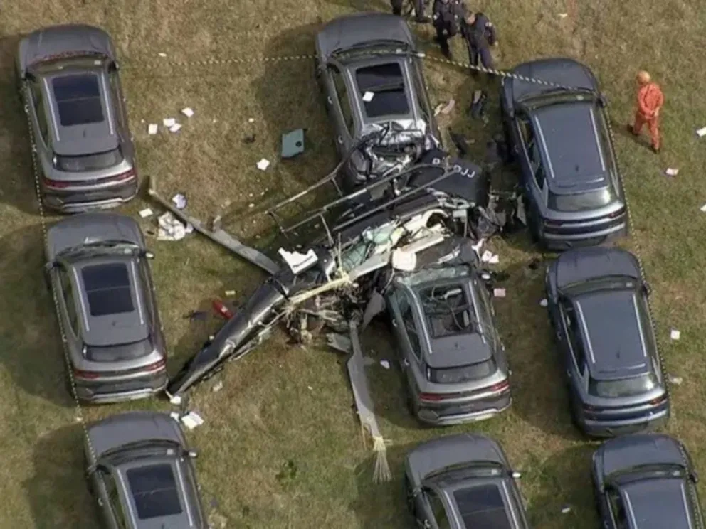 El trágico accidente de los dos helicópteros en el que murió Gaspi.