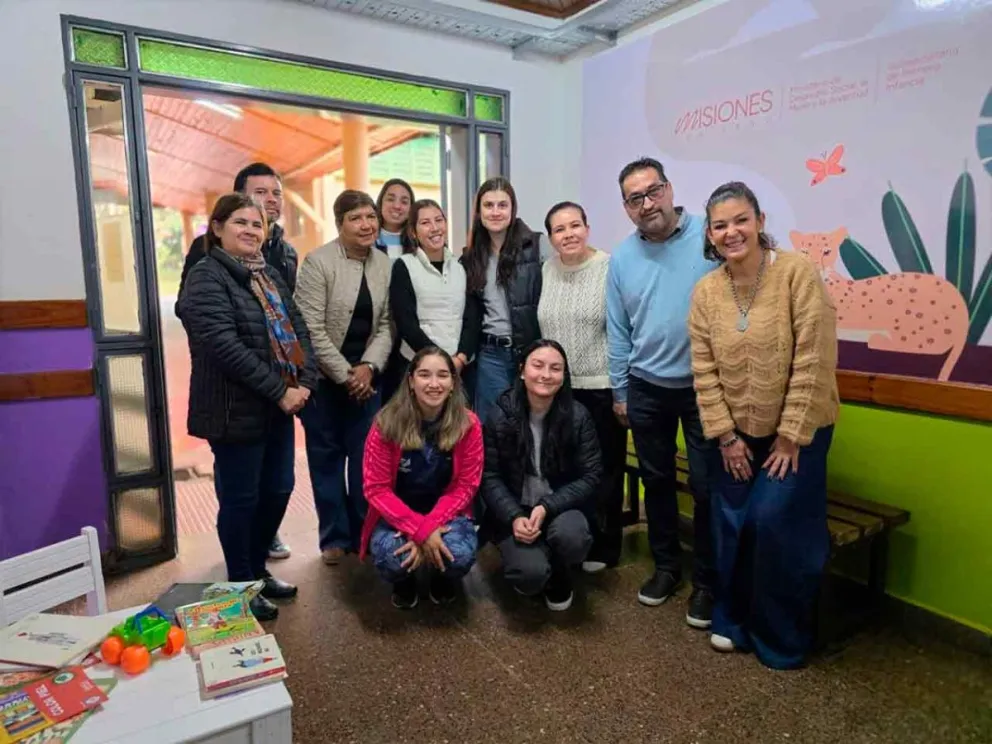 Inauguración del espacio de contención para los niños