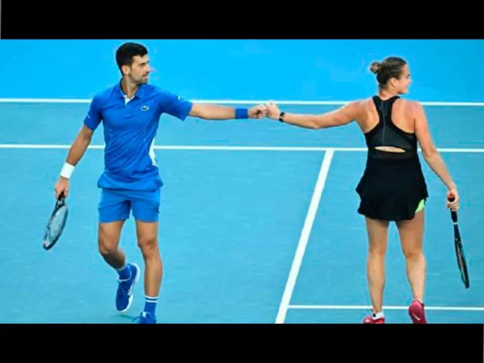 Novak Djokovic y Aryna Sabalenka