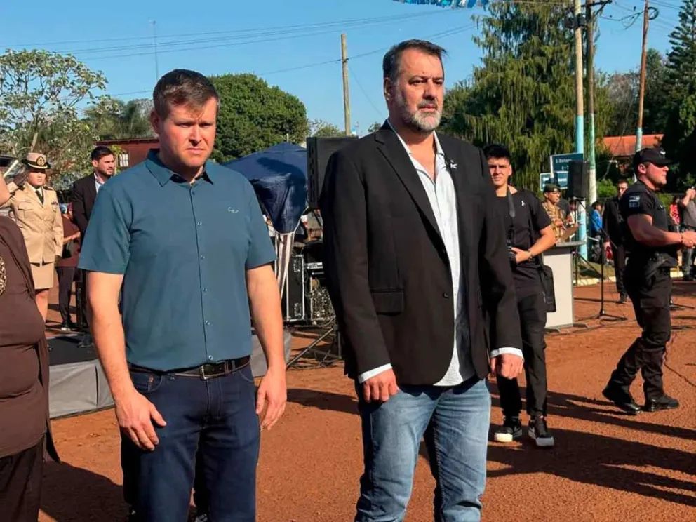 Roberto Wern y Héctor González, en el acto oficial