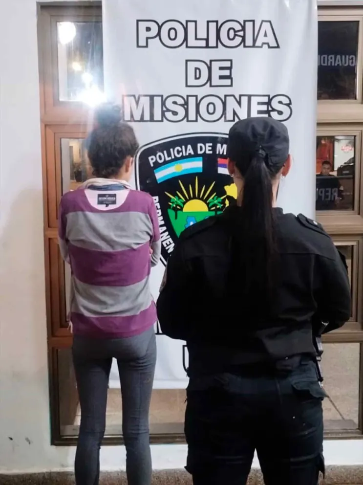 La sospechosa, en la sede policial