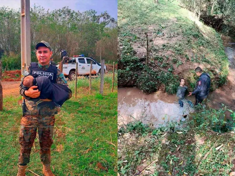 La Policía rescató a la beba