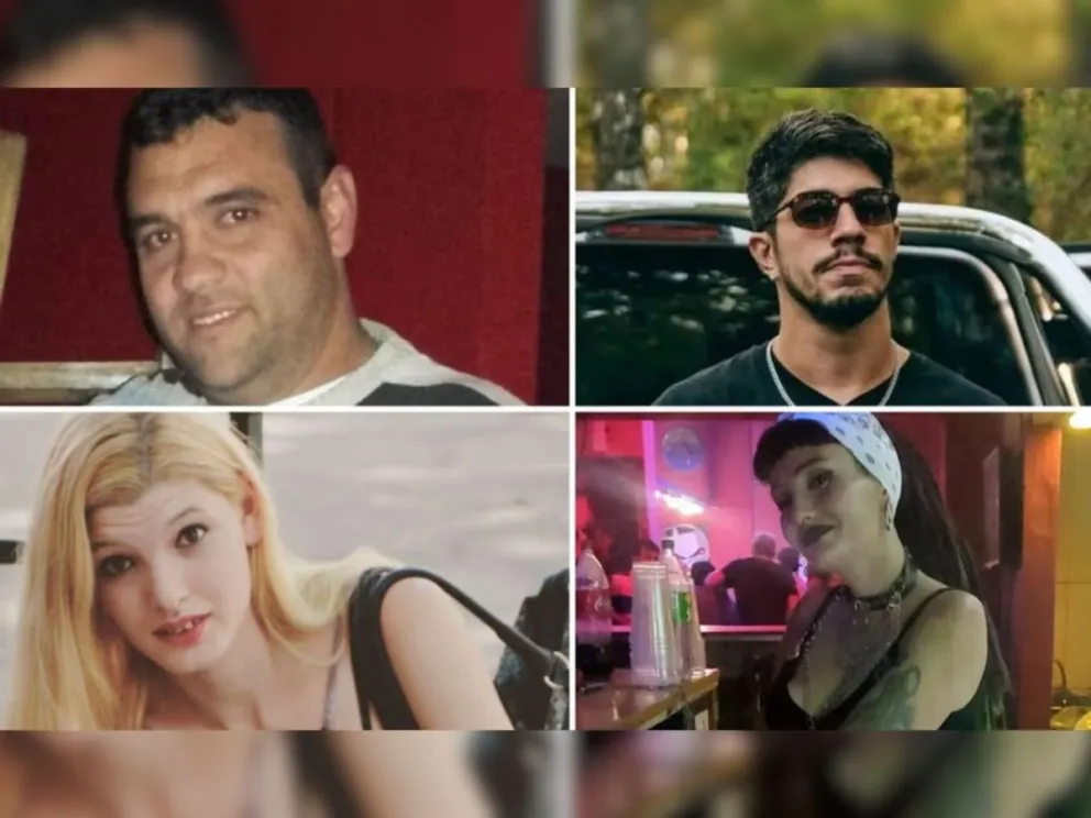 Los cuatro detenidos por el femicidio de Agostina.