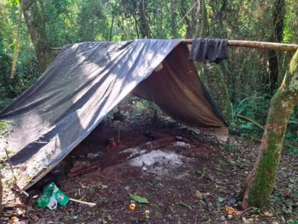 Campamento de cazadores furtivos