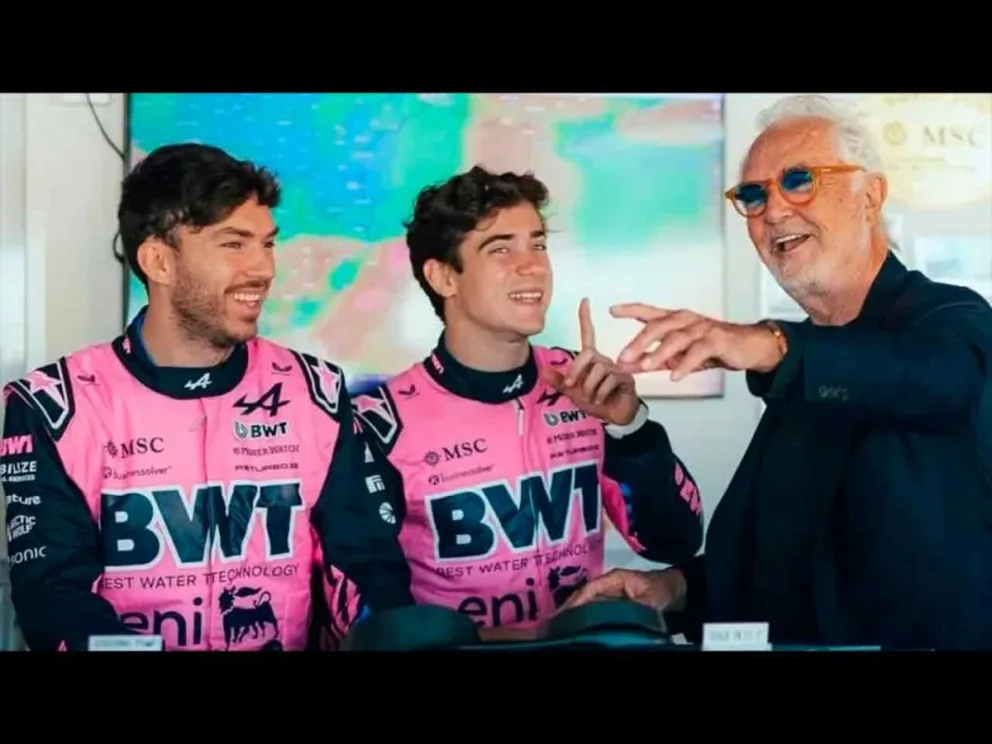 Colapinto junto a Briatore