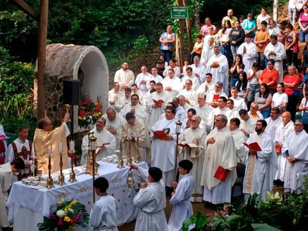 Importante manifestación religiosa