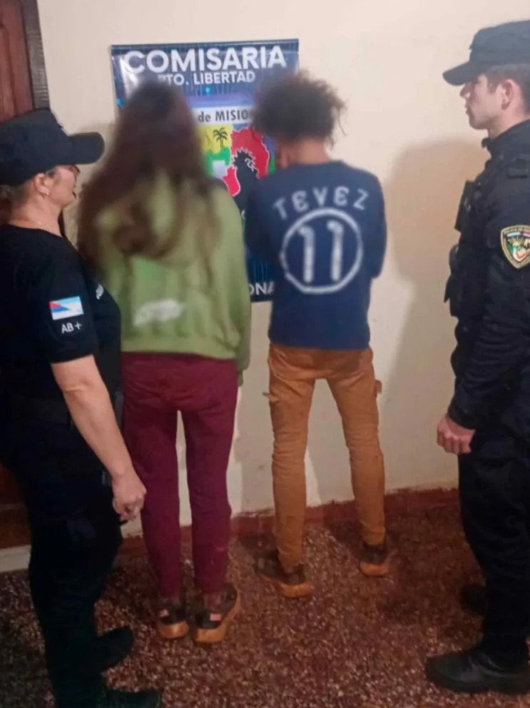 Detención de la pareja de malvivientes