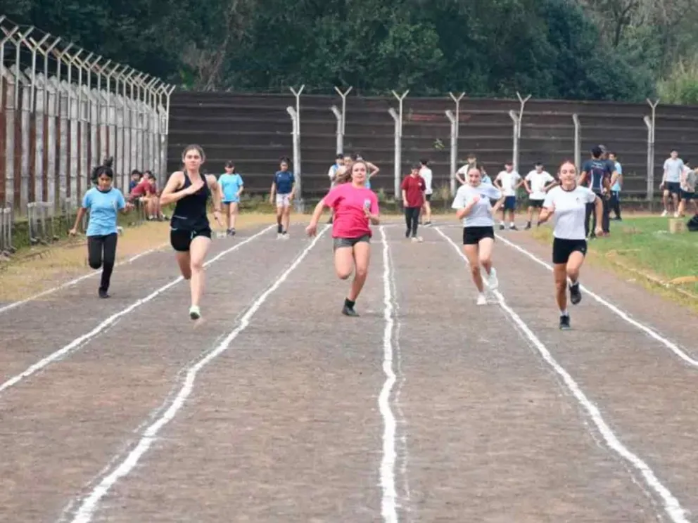 El martes en la pista del complejo “Ian Barney”