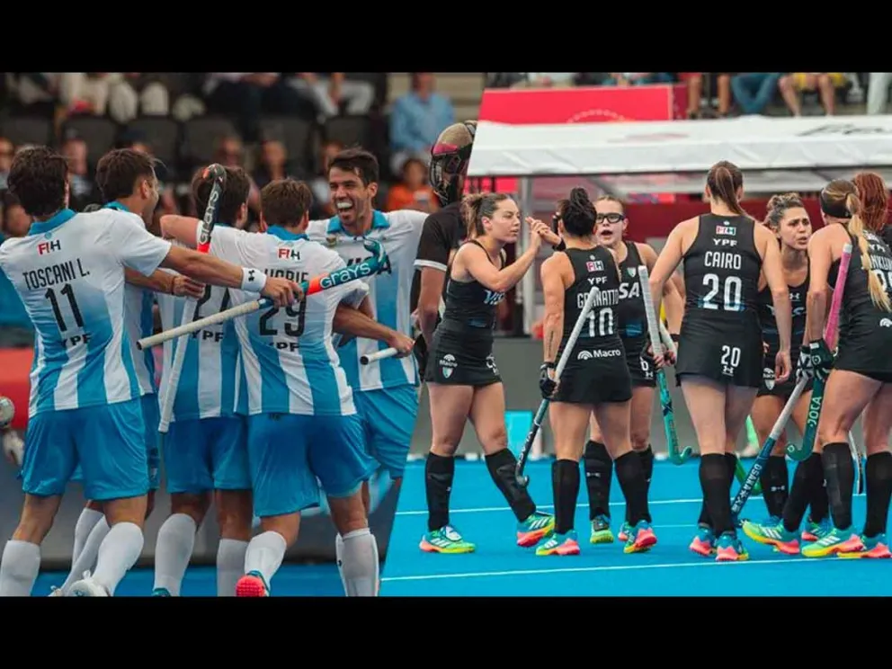 Los Leones enfrentarán a India y Las Leonas a Bélgica