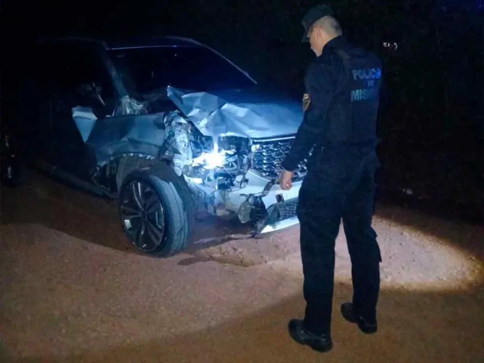 Automóvil involucrado en el accidente