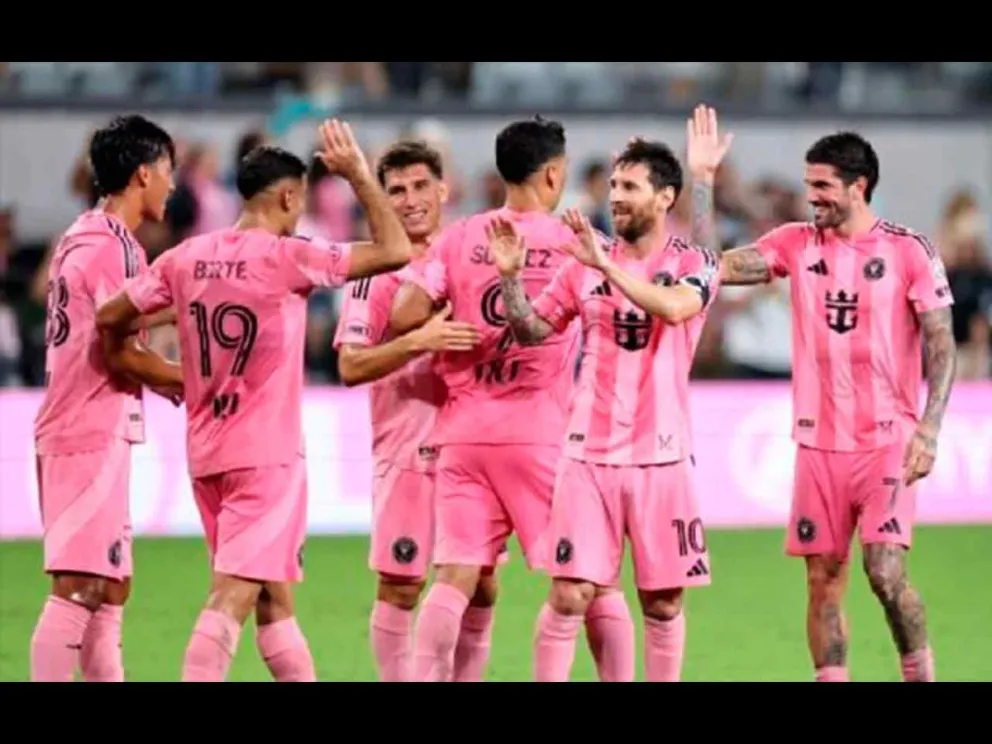 Lionel Messi, festejando su gol