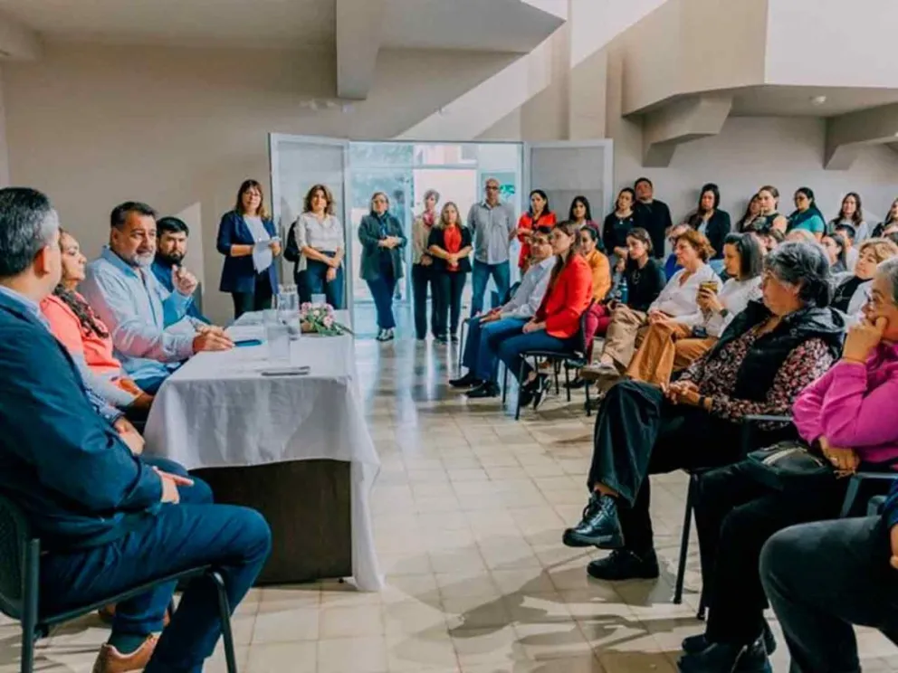Momento del acto de asunción