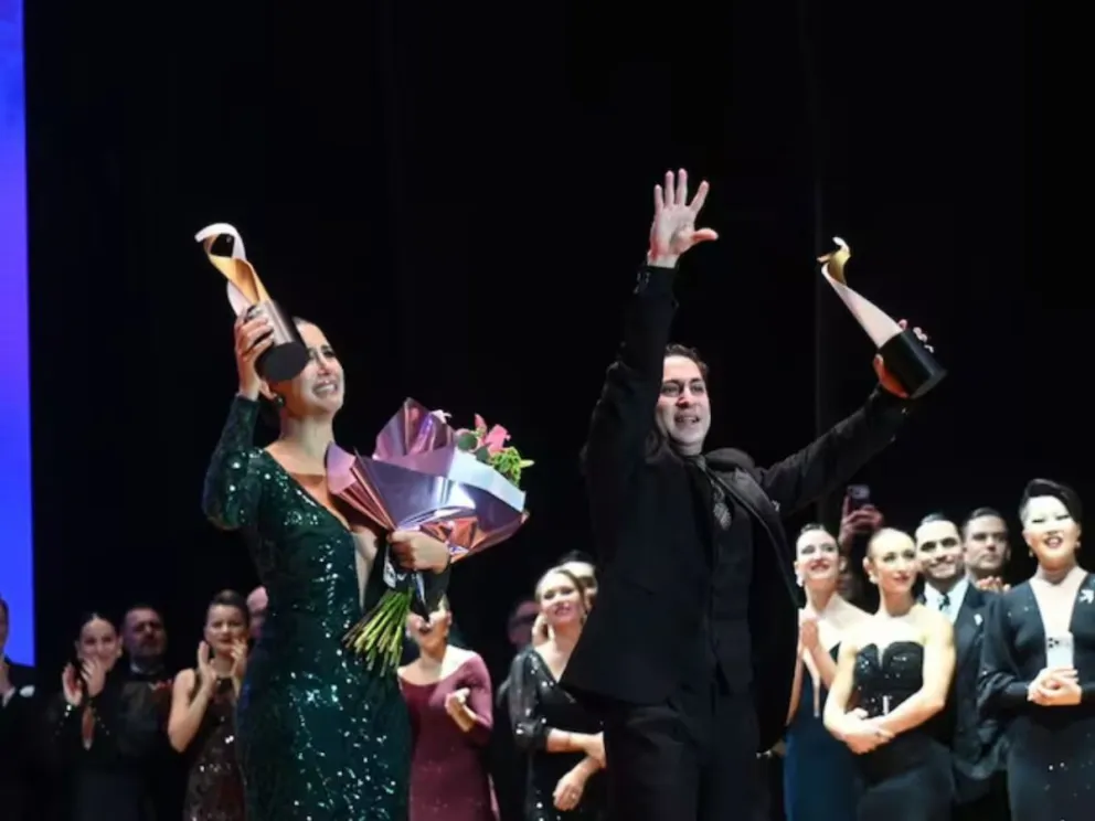 Lucas Gauto y Naima Gerasopoulou se presentaron seis veces en el Mundial de Tango