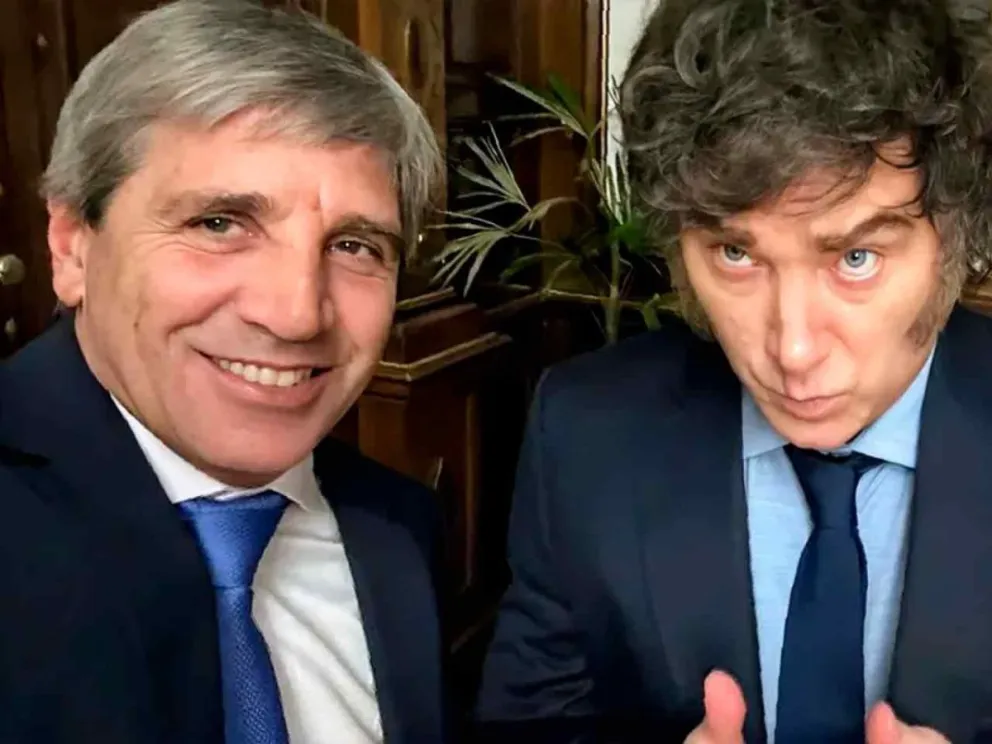 Luis Caputo Junto al Presidente