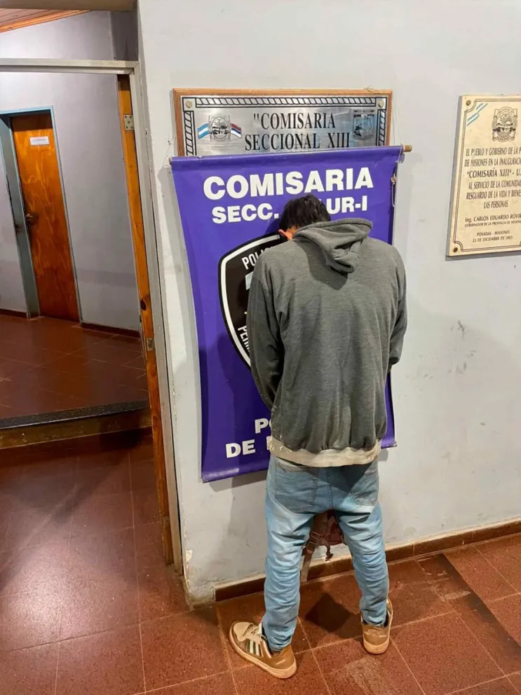Fue trasladado a la sede policial