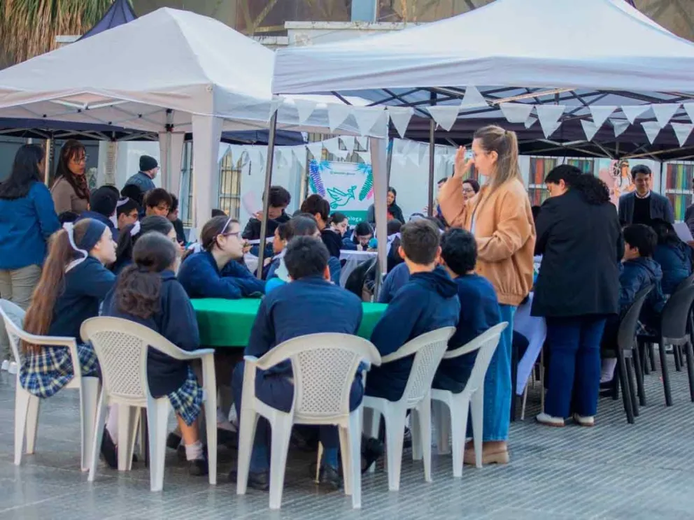 Participaron alumnos del Instituto Santa María