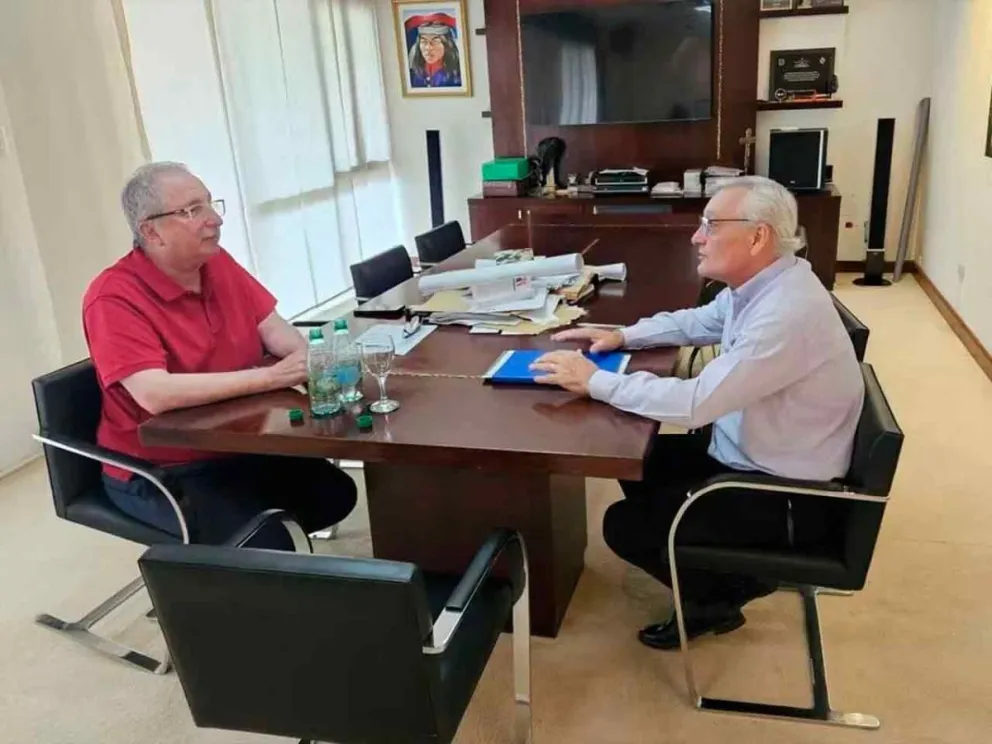 El Gobernador junto al intendente Ramón Arrúa 