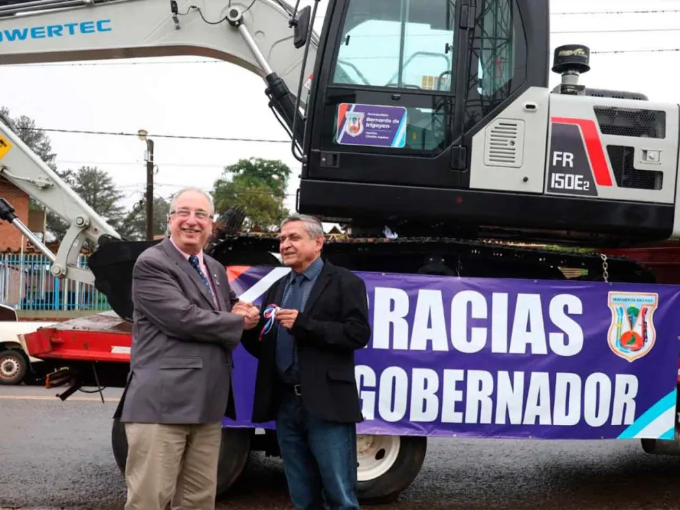 Hugo Passalacqua junto a Edgardo Aquino