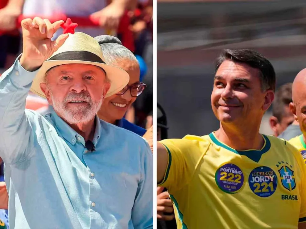 Luiz Inácio Lula da Silva - Flávio Bolsonaro