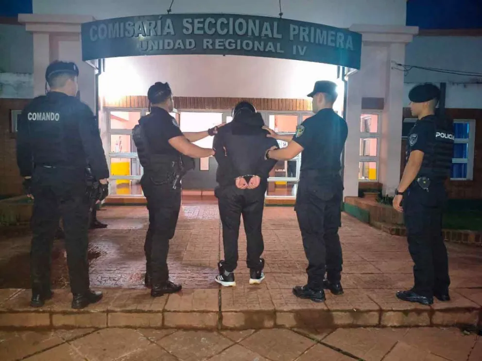 El presunto autor material en la sede policial