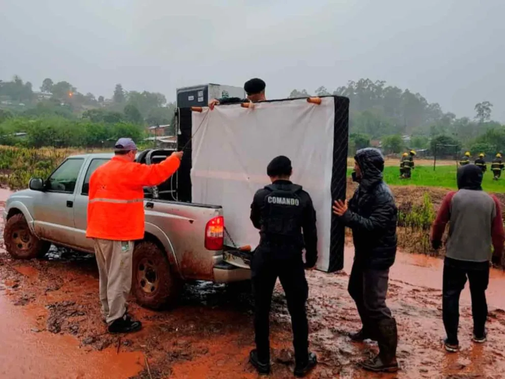 La Policía intervino en la asistencia y traslado