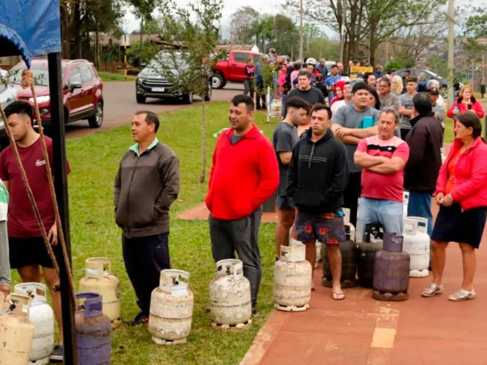 Con garrafas de 10 kg a $20.000
