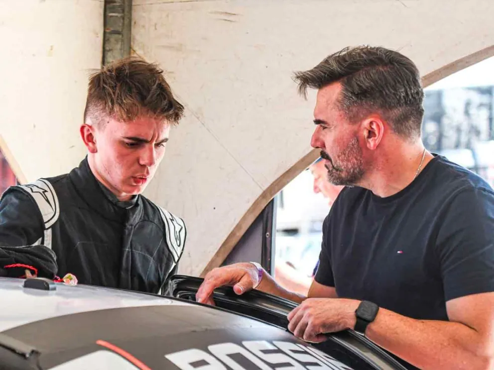 Santiago Possiel junto a Jorge Possiel