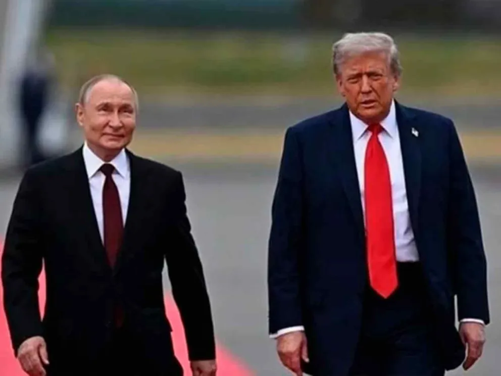 Vladímir Putin junto a Donald Trump