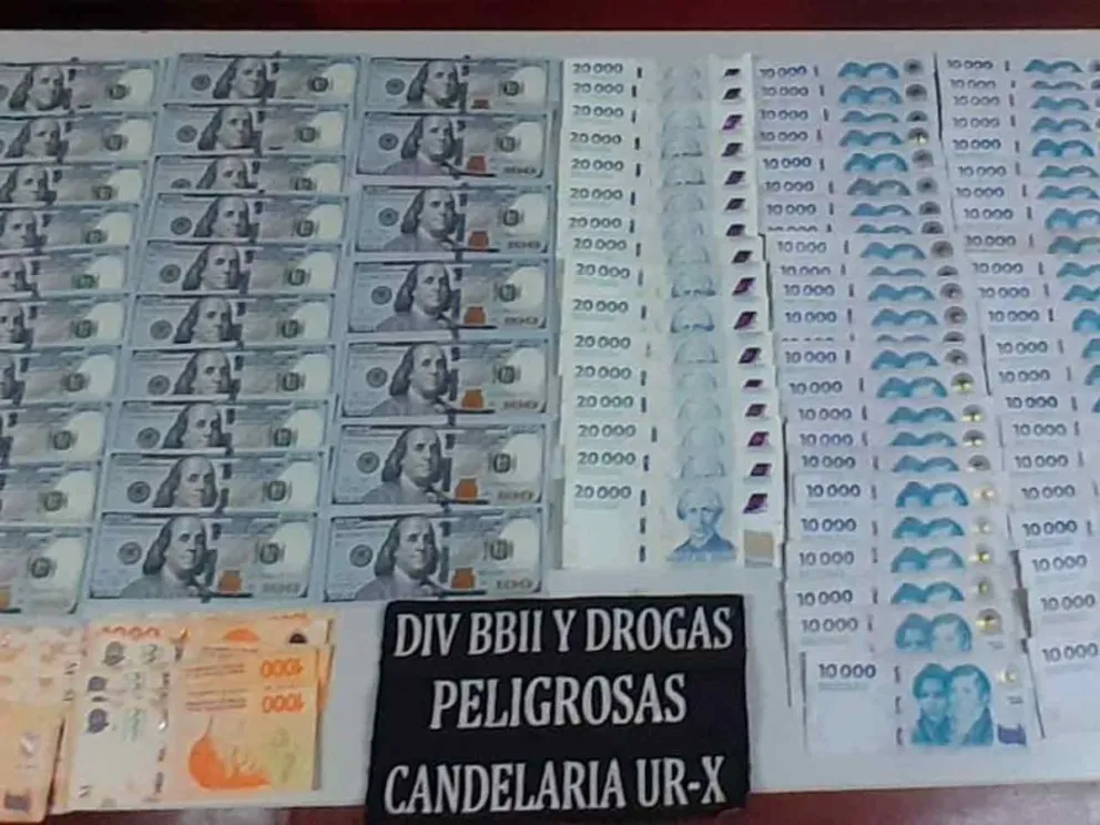 Dinero secuestrado