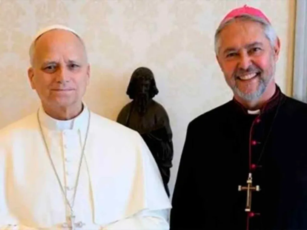 Papa León XIV y Monseñor Jorge Scheinig