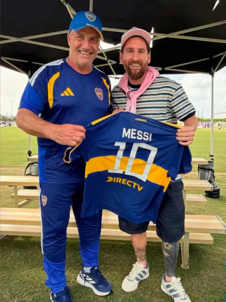 Blas Armando Giunta y Lionel Messi