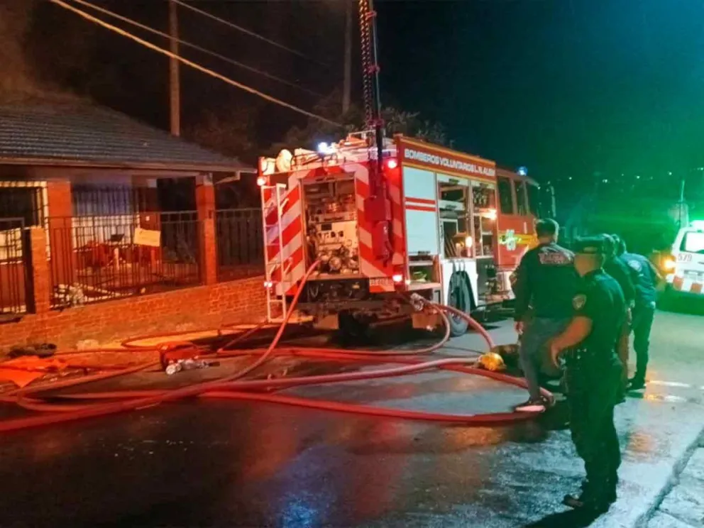 Intervinieron bomberos, policías y paramédicos